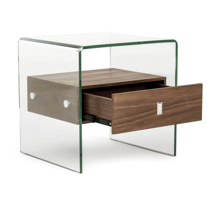 Nima Glass End Table Clear
