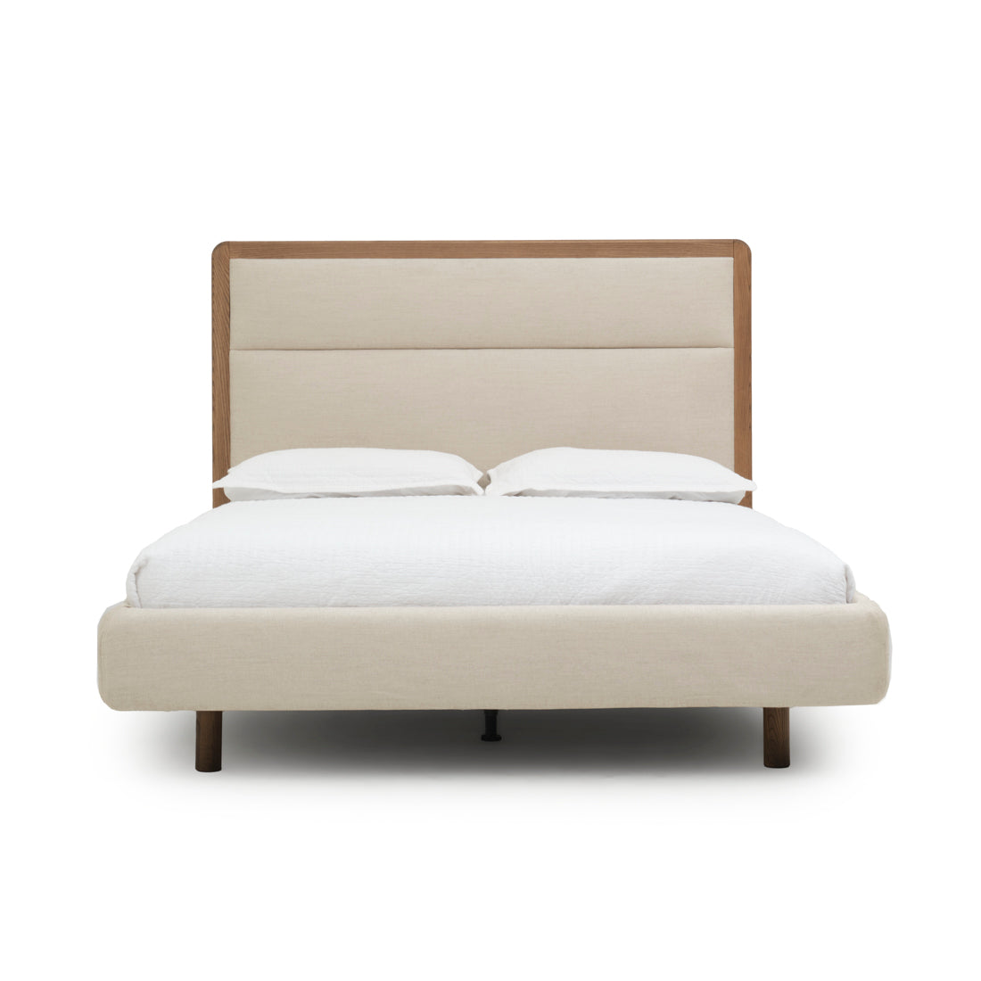 Nicolette Fabric Queen Bed Dark Brown