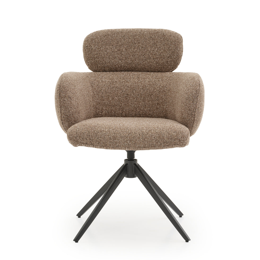 Elista Swivel Armchair Light Brown