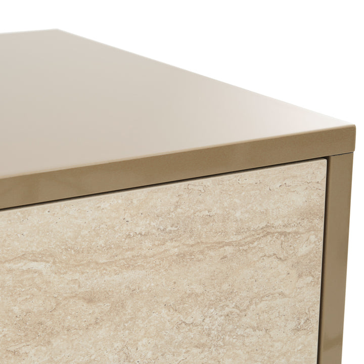 Nunzia 5-Drawer Chest Beige
