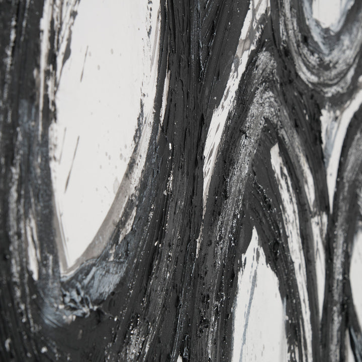 Eclat Painting on Canvas Black & White