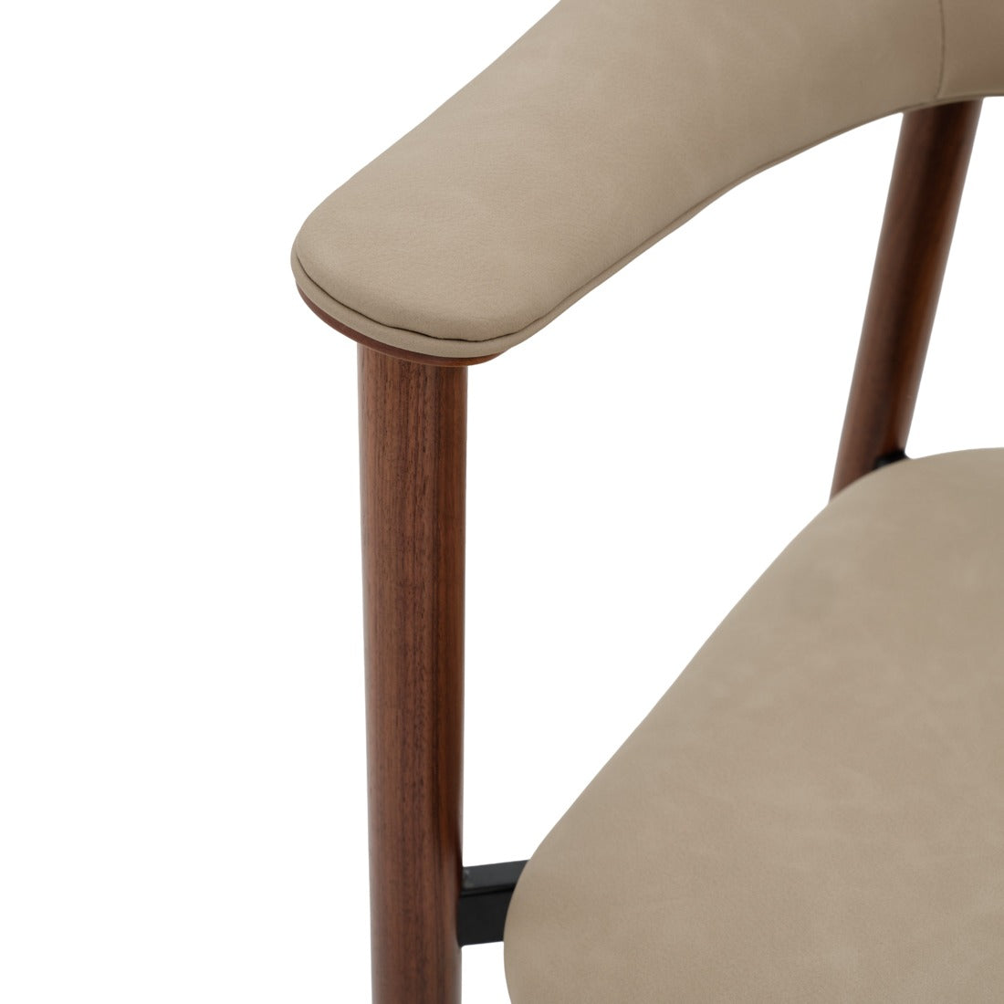 Etina Wood Armchair Taupe