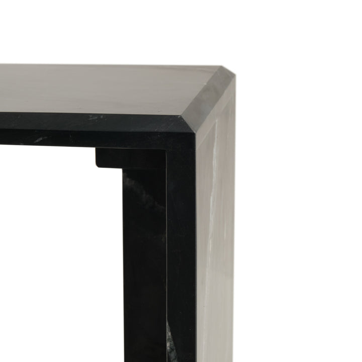 Neville Marble Accent Table Black