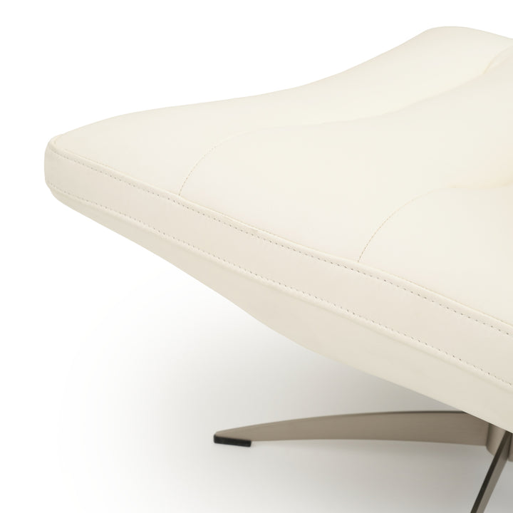 Windy Swivel Accent Chair White