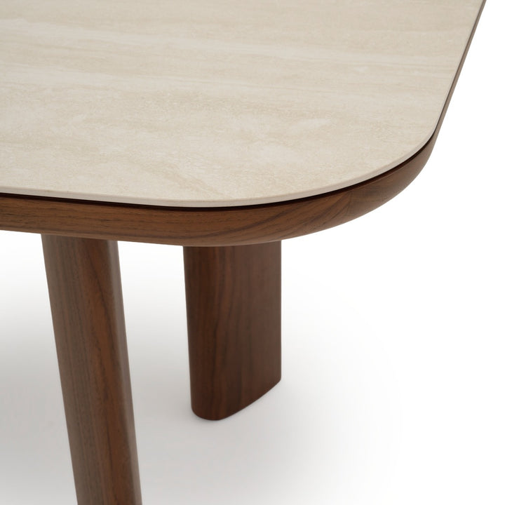 Navani Dining Table Light Brown
