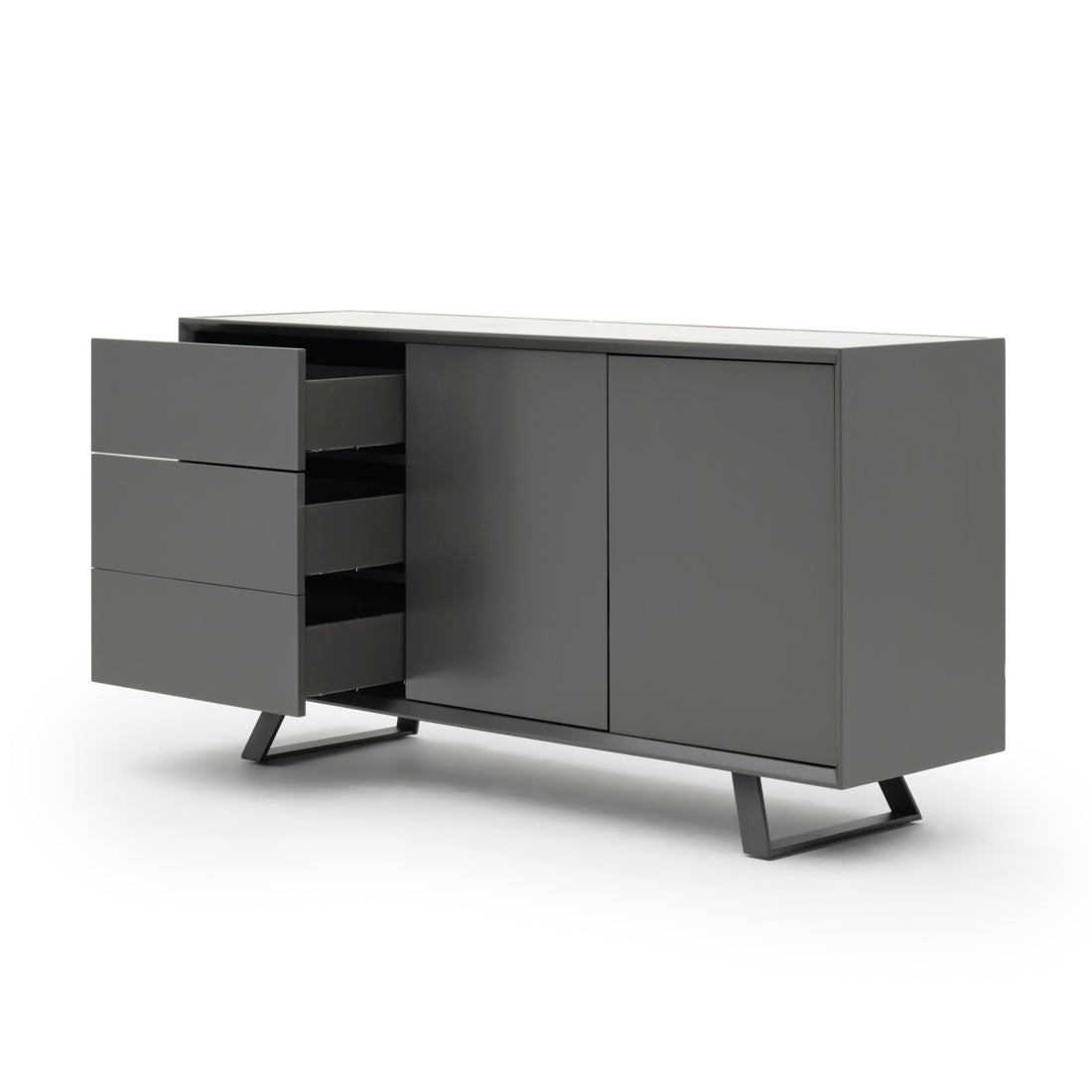 Wimzy Wood Sideboard Dark Grey
