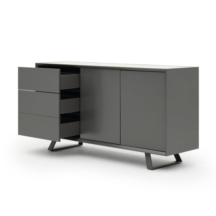 Wimzy Wood Sideboard Dark Grey
