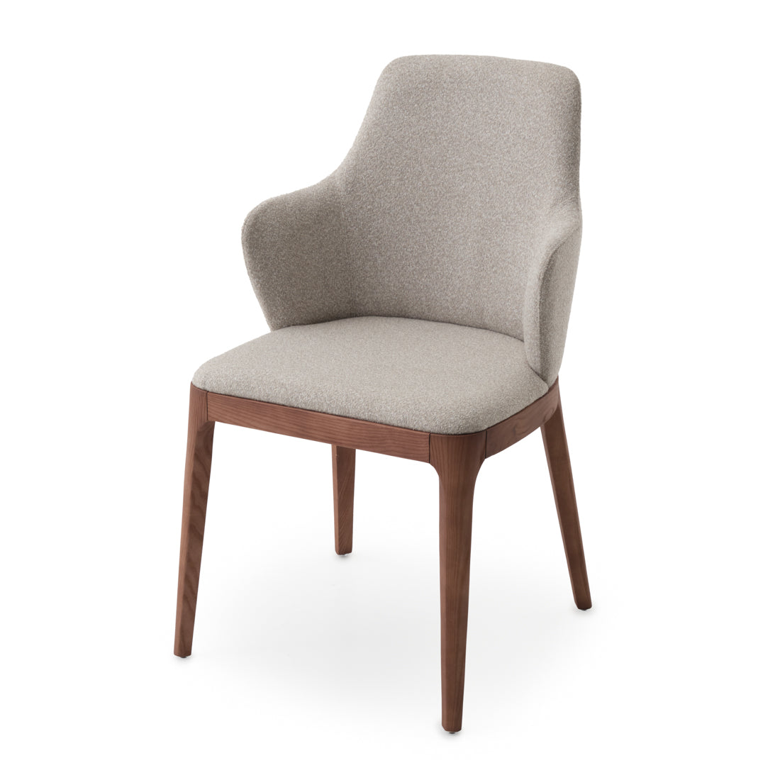 Evana Fabric Chair Light Brown
