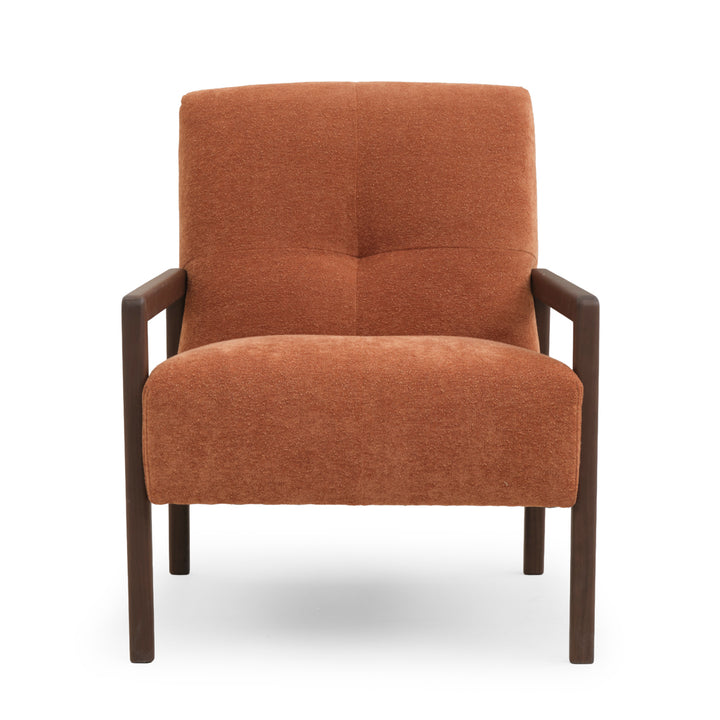 Norina Fabric Accent Chair Orange