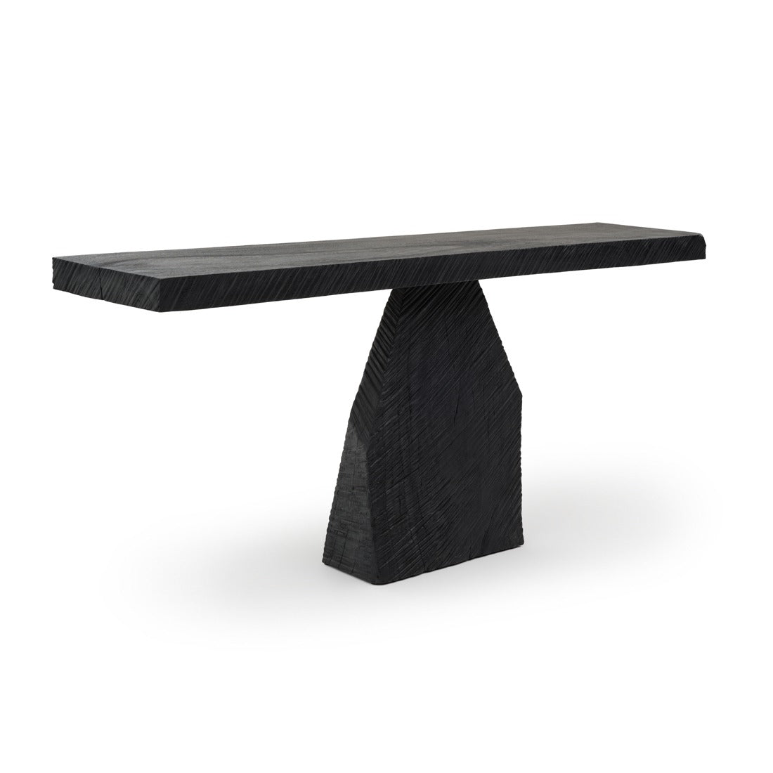 Welta Wood Console Table Black