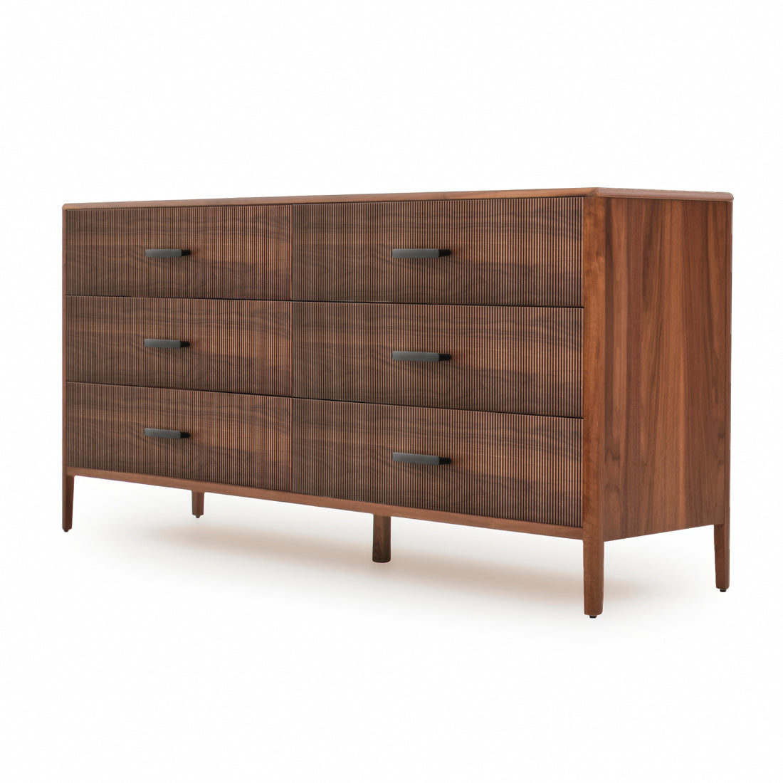 Edriana 6-Drawer Dresser Dark Brown