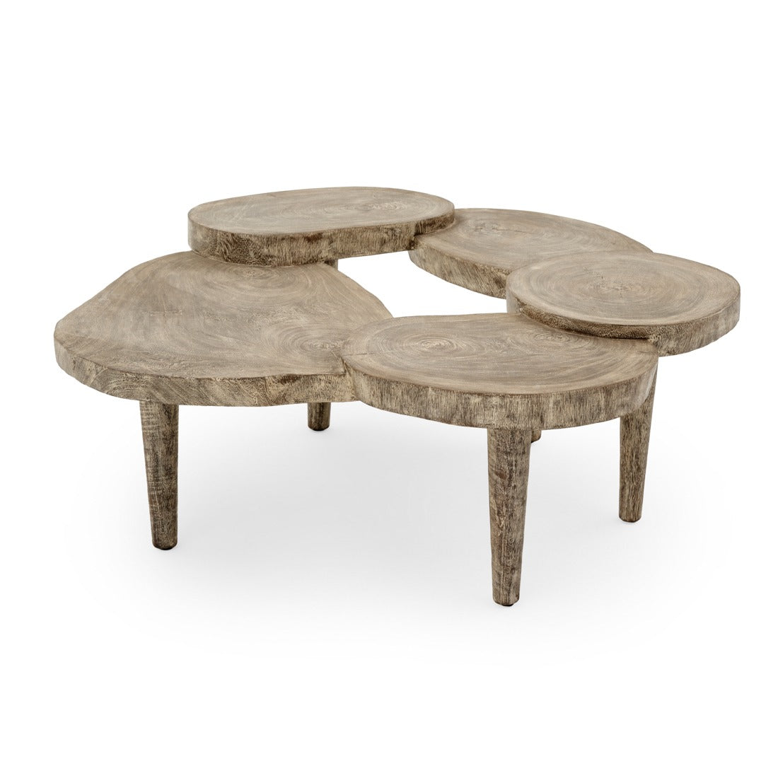 Netina Wood Coffee Table Light Grey