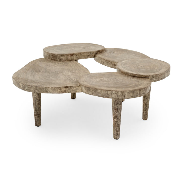 Netina Wood Coffee Table Light Grey