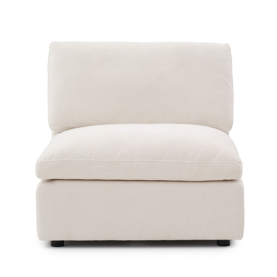 Emiliana Modular Armless Chair Beige