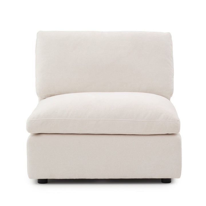 Emiliana Modular Armless Chair Beige