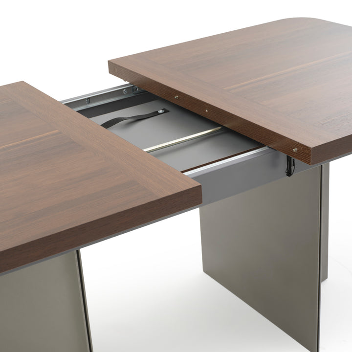 Wadena Extendable Dining Table Dark Brown