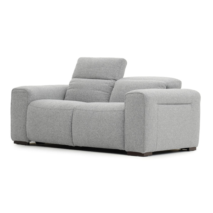 Niguel Fabric Reclining Loveseat Light Grey