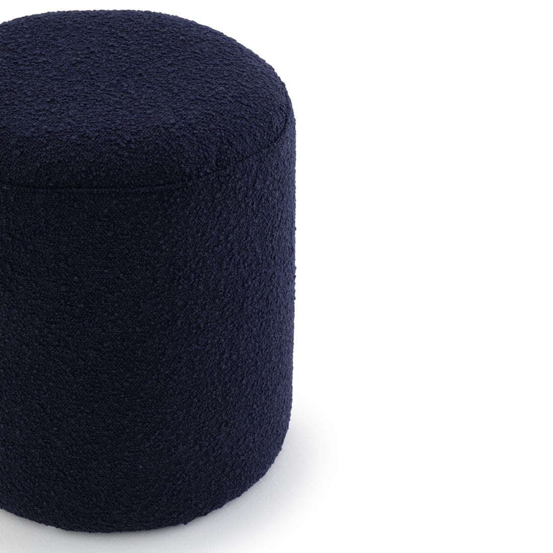 Emondi Fabric Ottoman Dark Blue