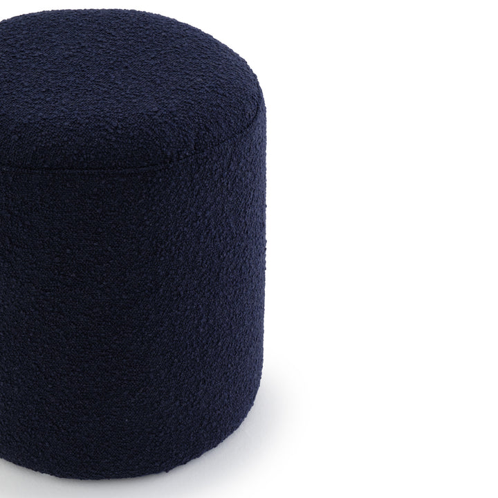 Emondi Fabric Ottoman Dark Blue