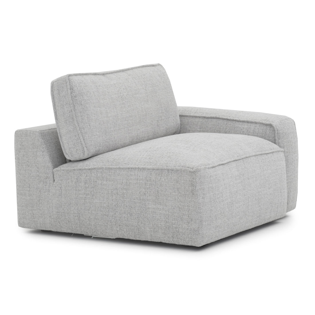 Nash Modular Right Chair Light Grey