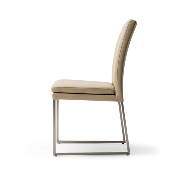 Ritz Leather Chair Beige