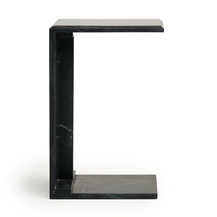 Neville Marble Accent Table Black