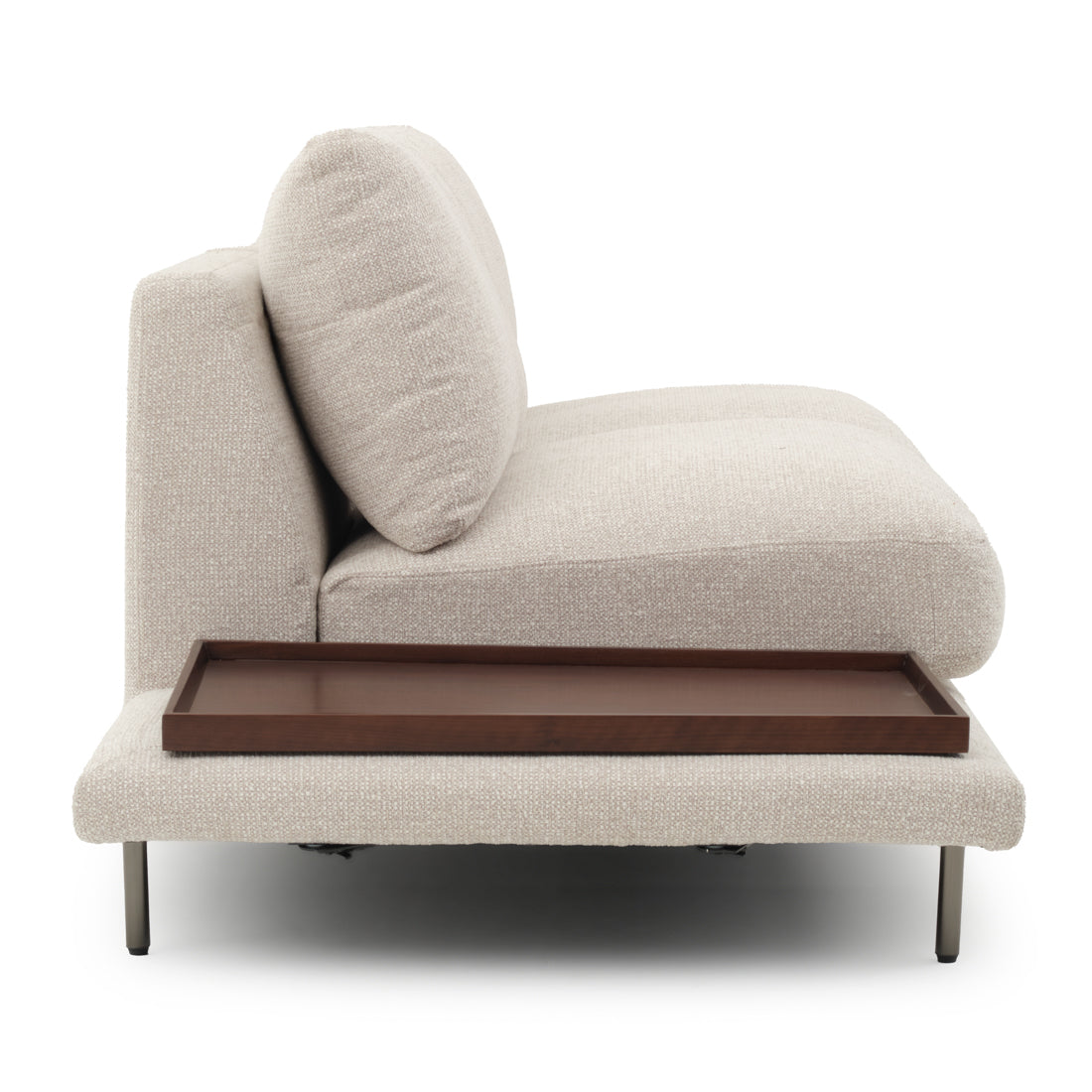 Elizabeth Armless Loveseat Beige