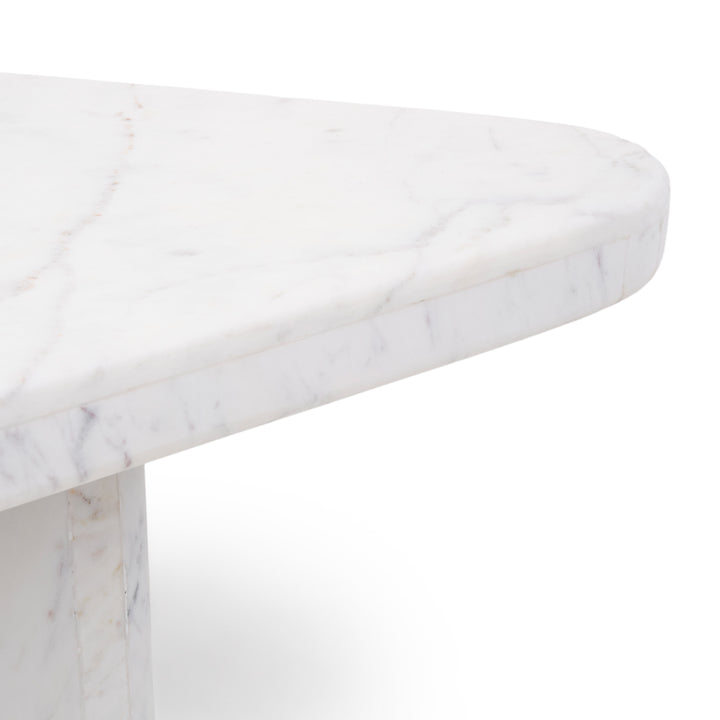 Wamika Marble Coffee Table White