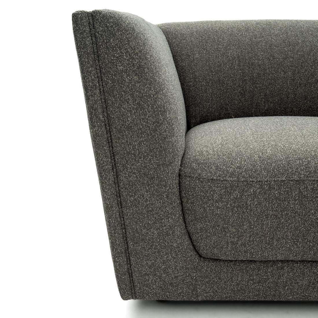 Nathan Modular Left Chair Dark Grey