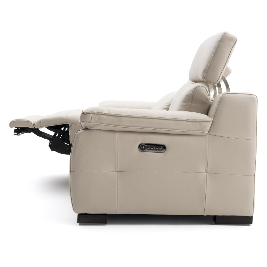 Nova Leather Reclining Sofa Beige