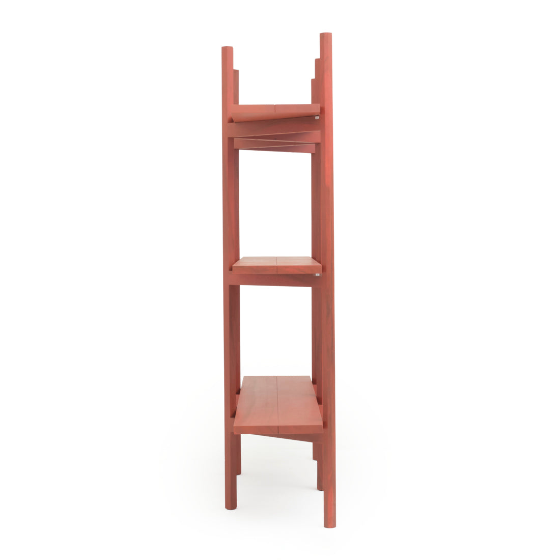 Siya Wood Bookcase Red