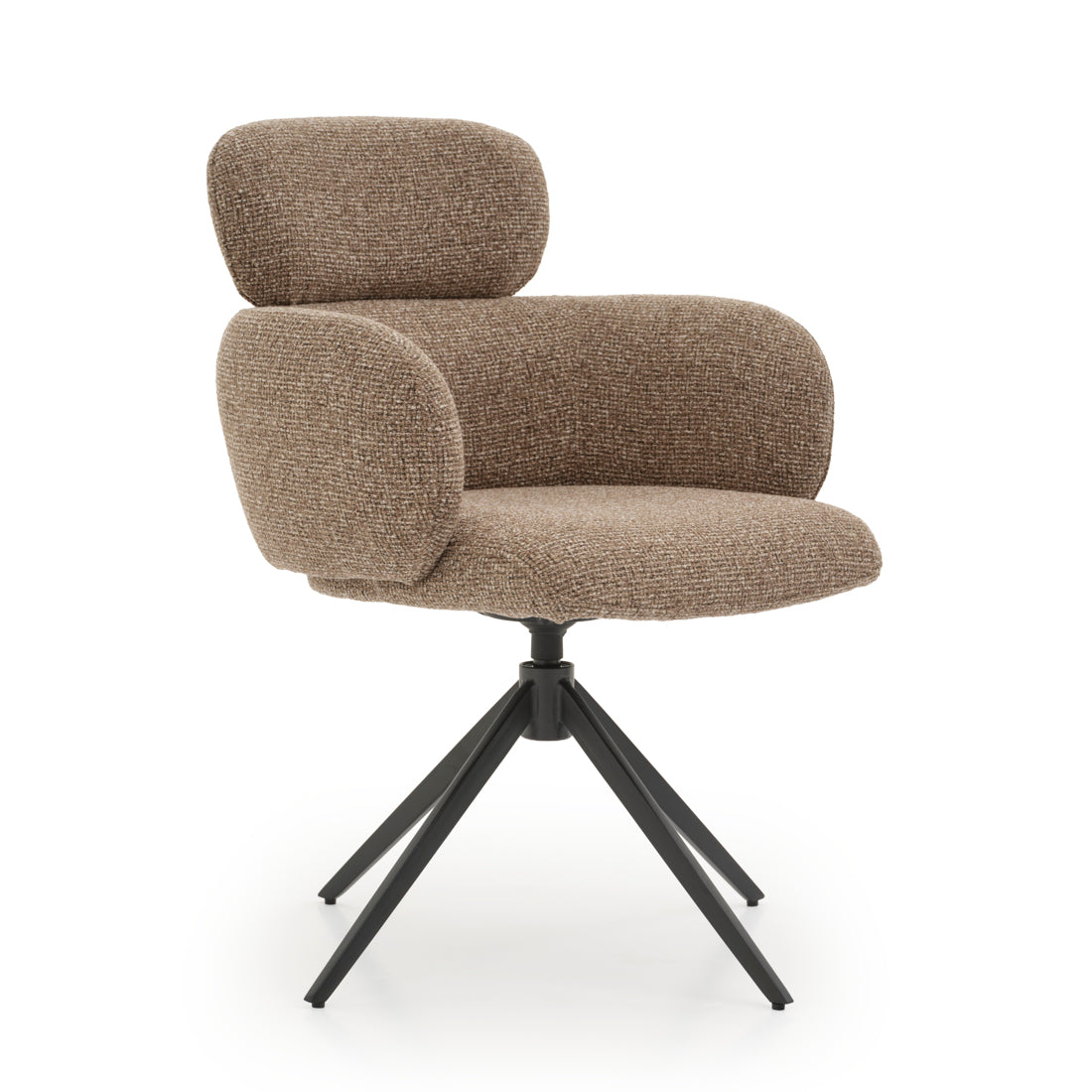 Elista Swivel Armchair Light Brown