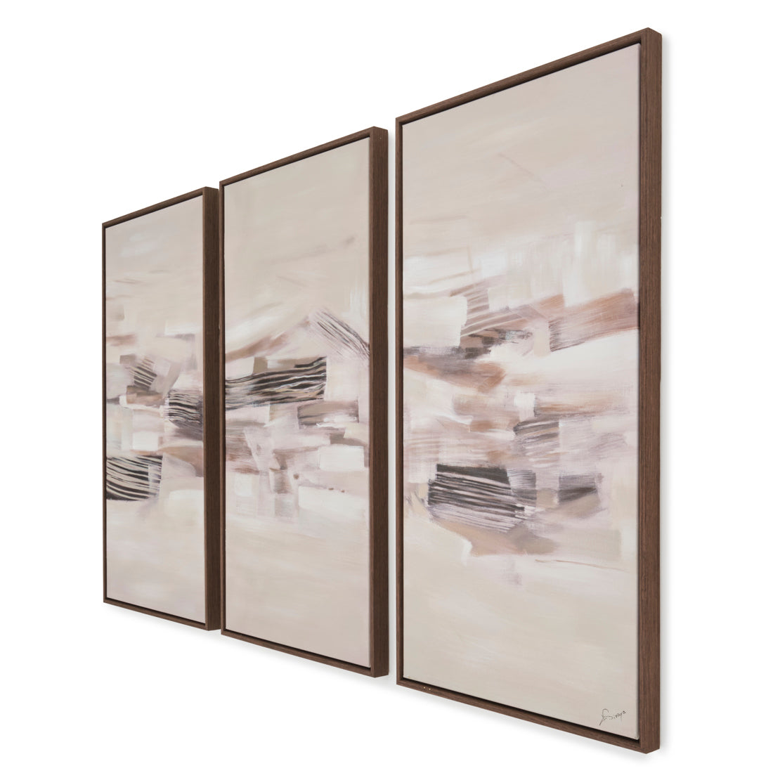 Nux Painting on Canvas Light Brown