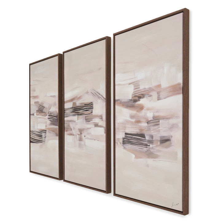 Nux Painting on Canvas Light Brown