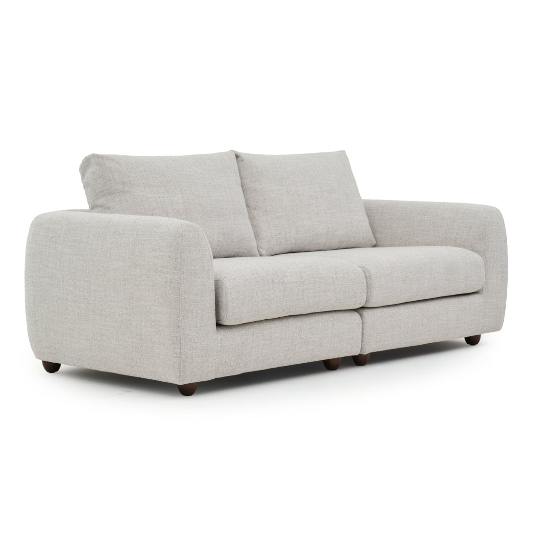 Nadal Fabric Modular Loveseat Light Grey