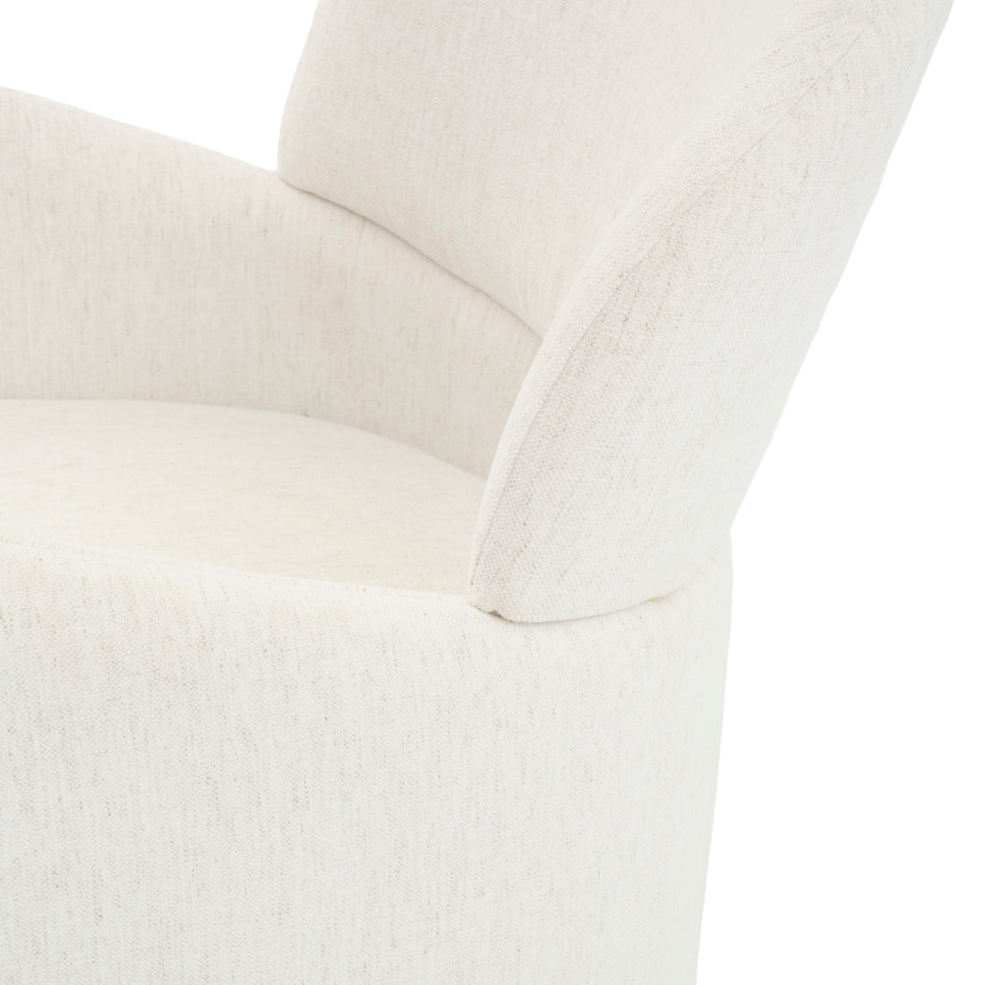 Etrina Fabric Armchair Off White