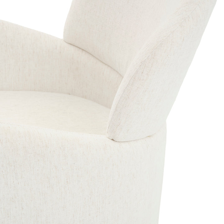 Etrina Fabric Armchair Off White