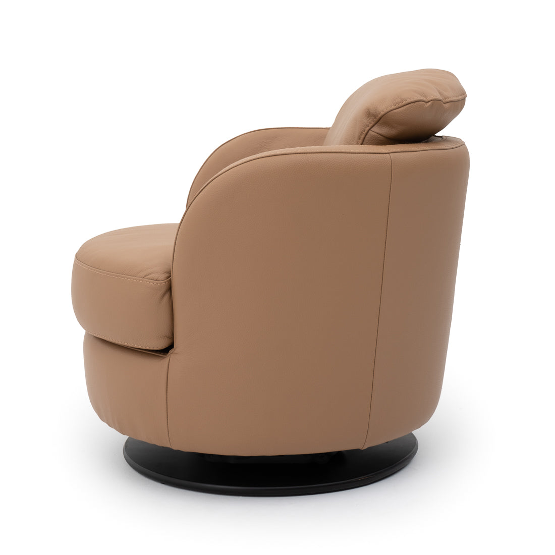 Wedia Swivel Accent Chair Cognac