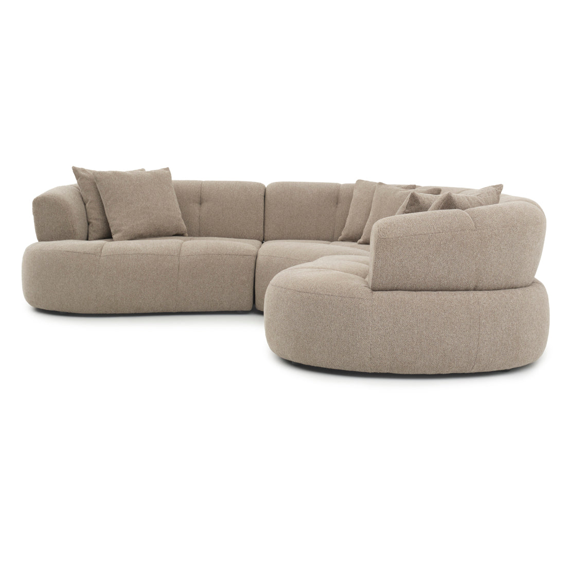 Edwina Fabric Modular Set Taupe