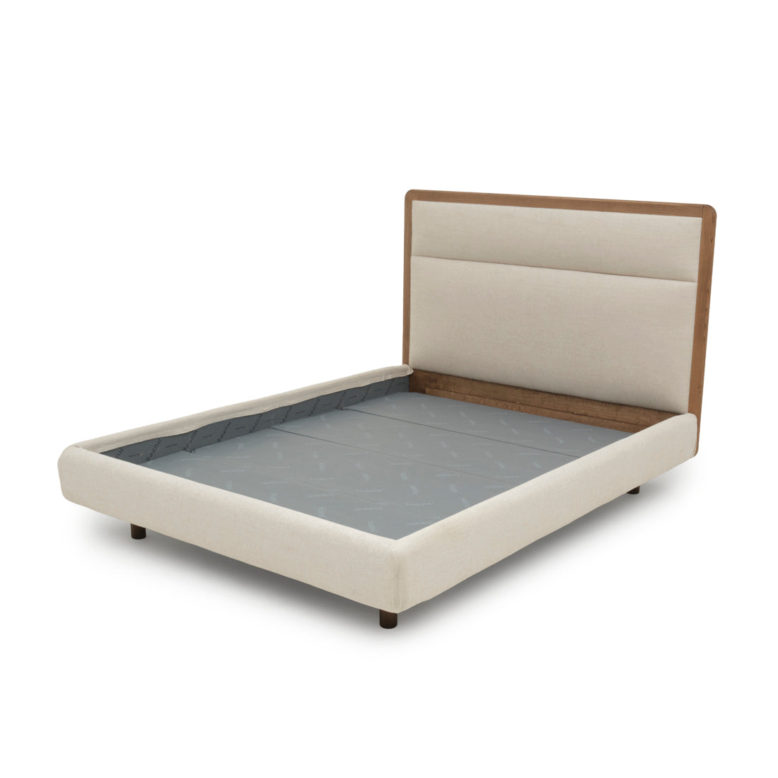 Nicolette Fabric King Bed Dark Brown