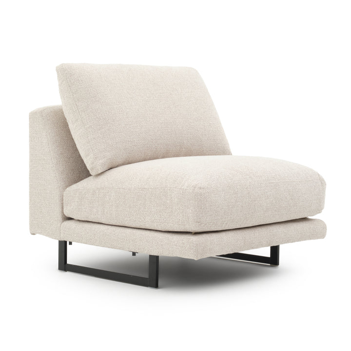 Elizabeth Modular Armless Chair Beige