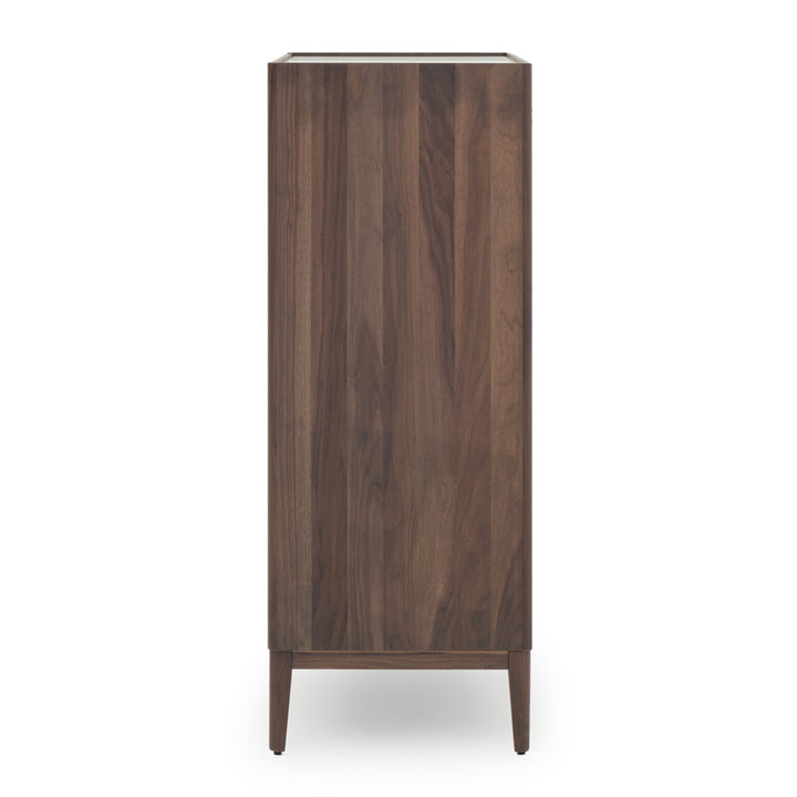 Nathaniel 5-Drawer Chest Dark Brown