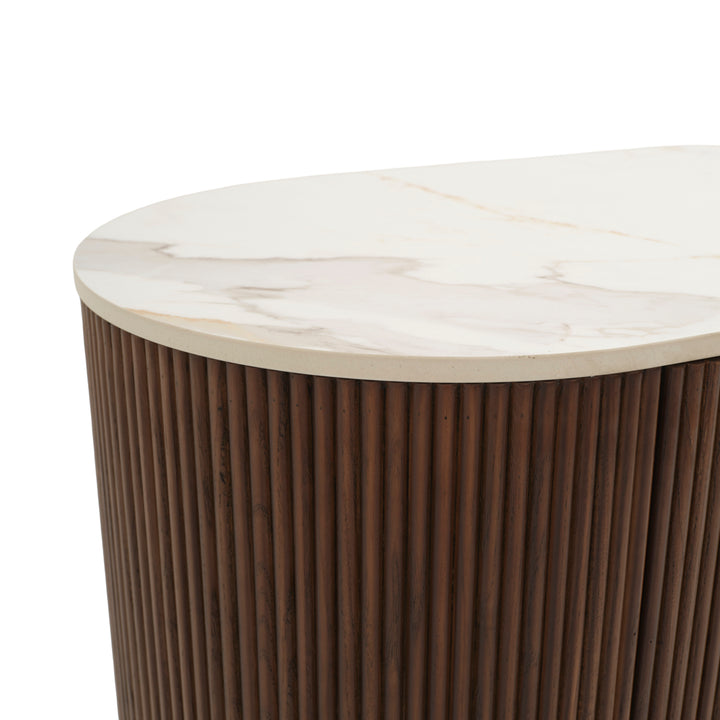 Esmeralda Wood Sideboard Dark Brown