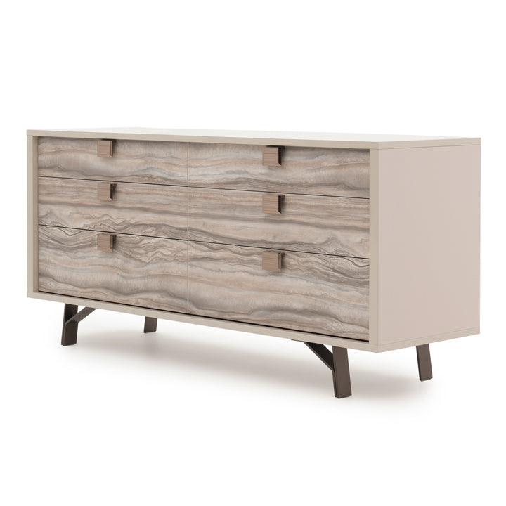Walker 6-Drawer Dresser Beige
