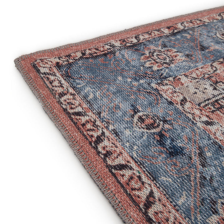 Nanpur Area Rug Dark Blue