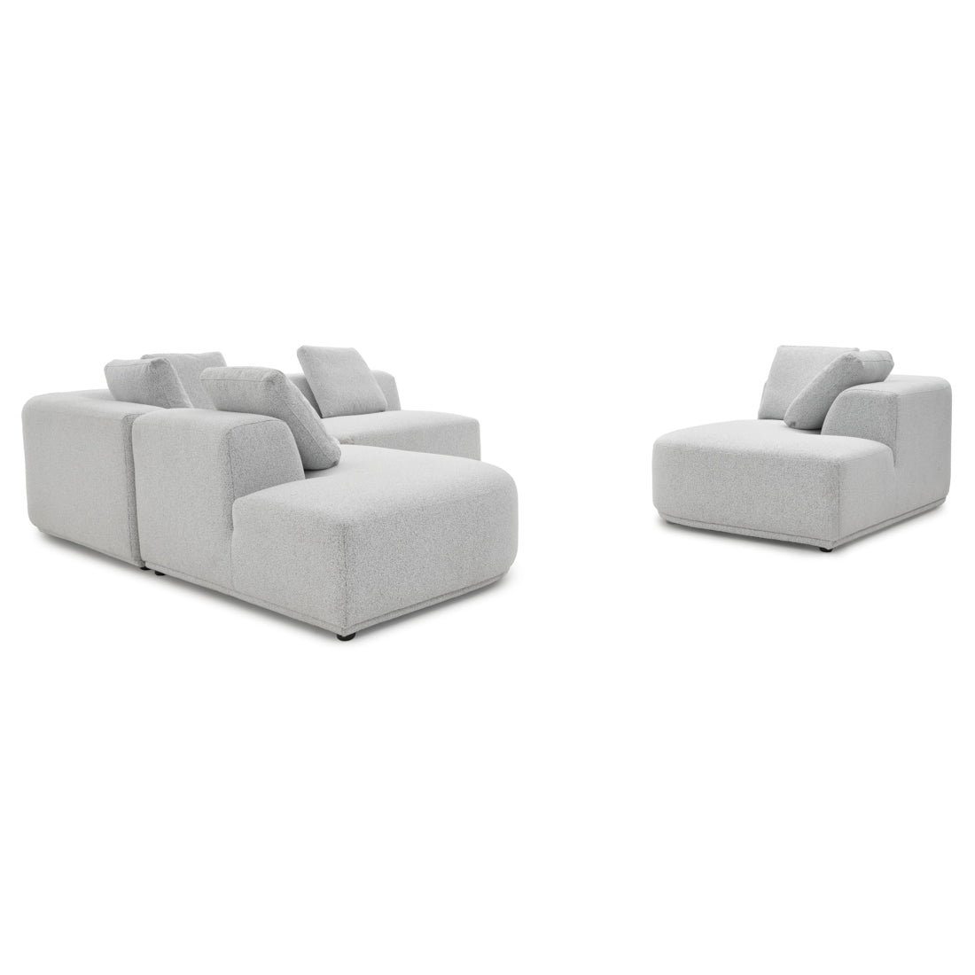 Willowdale Fabric Modular Set Light Grey