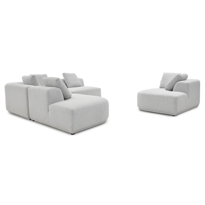 Willowdale Fabric Modular Set Light Grey