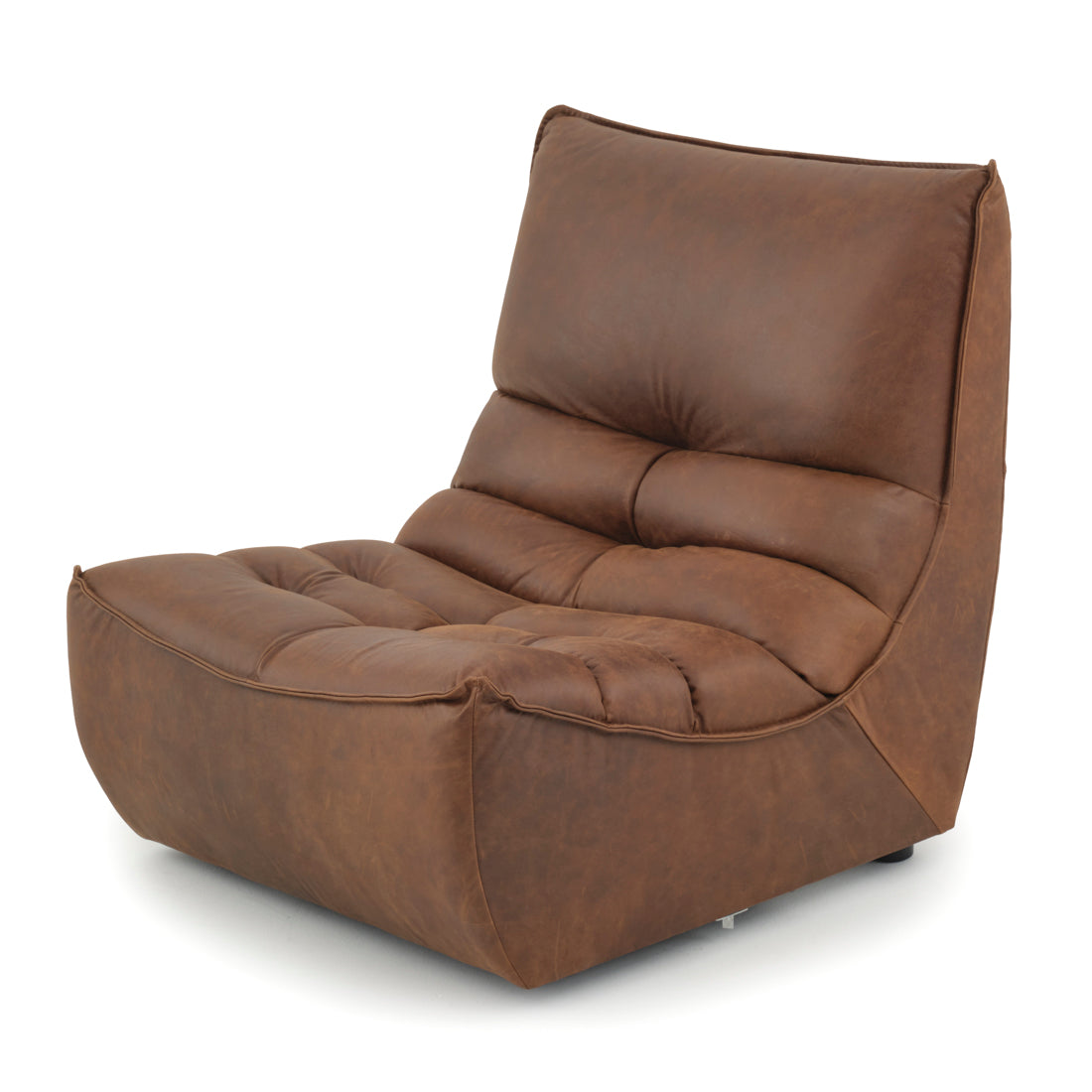 Nesto Modular Armless Chair Dark Brown
