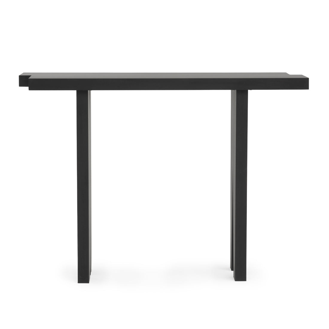 Shayla Wood Console Table Black