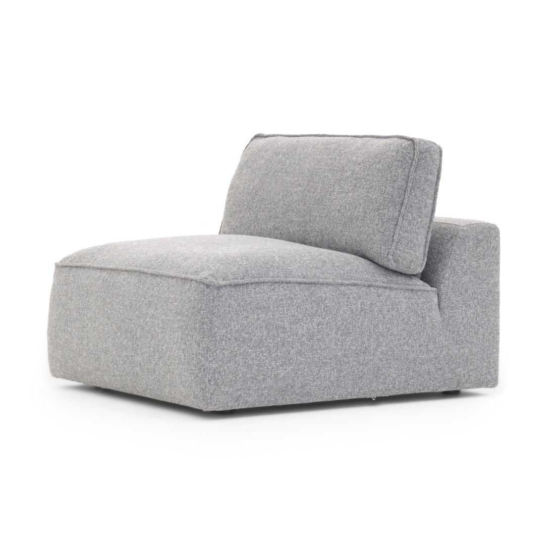Nash Modular Armless Chair Dark Grey
